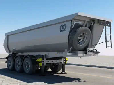 Tipper trailer 3D model purchase