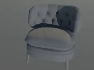 Antique arm chair 3D model