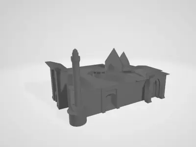 Ulu Cami Low-poly 3D model