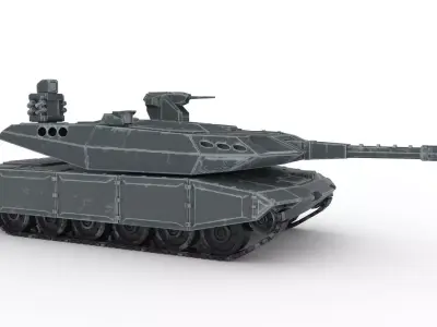 Main Battle Tank ALTAY-II 3D model