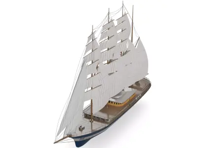 Catamaran 3D model purchase