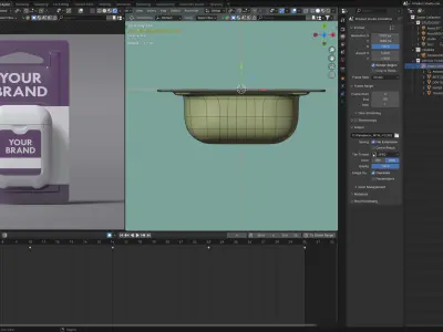 Product Cosmetic Dental Floss 3D model