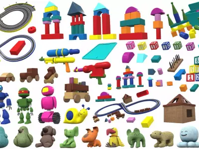 Cartoon toys pack vol 3 3D model