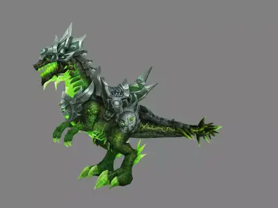 Mount - Dino Type 12 Low-poly 3D model