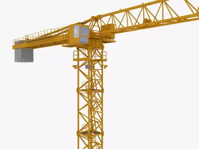 Tower Crane Low-poly 3D model get