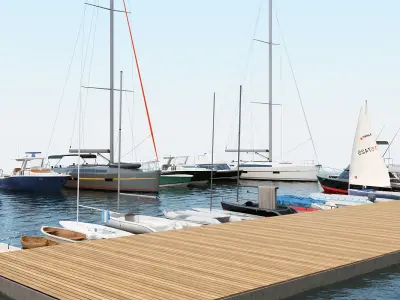 25 Yacht and Boats models collection 3D model
