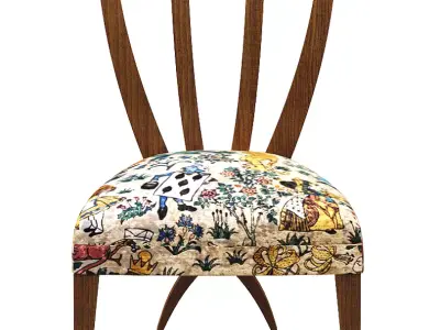 Dining Chair Low-poly 3D model