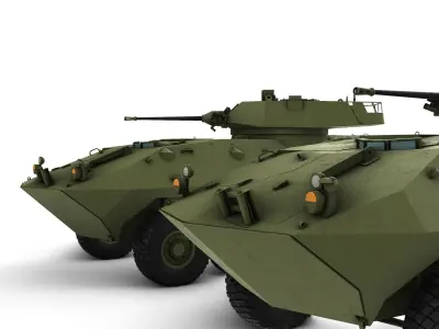 LAV 25 Armored amphibious reconaissance vehicle  3D model