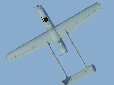 Hunter RQ5a UAV 3D model