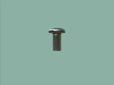 Steel Stained M5 Bolt Allen Pan Head 3D Model 3D model
