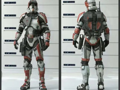 Havoc Trooper Armor One12 Scale STL Files 3D print model