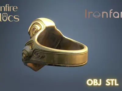  Ironfang Ring  3D print model
