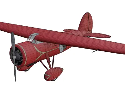 Lockheed Vega Low-poly 3D model purchase