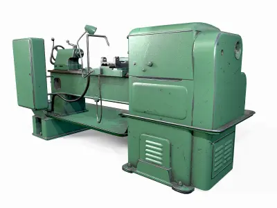 Lathe Low-poly 3D model purchase