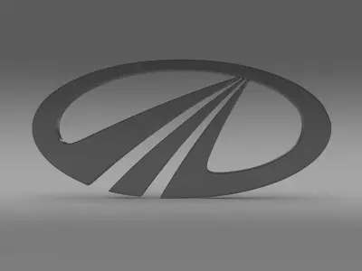 mahindra logo 3D model by Sergey