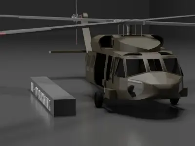 UH - 60 BLACKHAWK 3D model