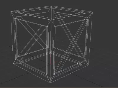 wooden crate PBR 4K Low-poly 3D model
