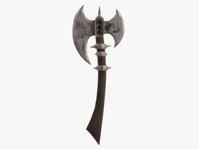 Post-Apocalyptic Axe Low-poly 3D model