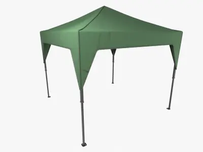 Pop Up Canopy Green Low-poly 3D model