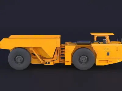Modern Articulated Mine Truck 3D model