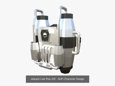 05 Jetpack Low Poly J Collection - SciFi Character Design