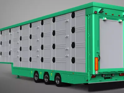 3D Pezzaioli Animal Trailer 3D model