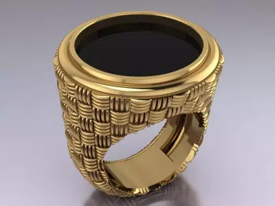 texture ring 3D print model