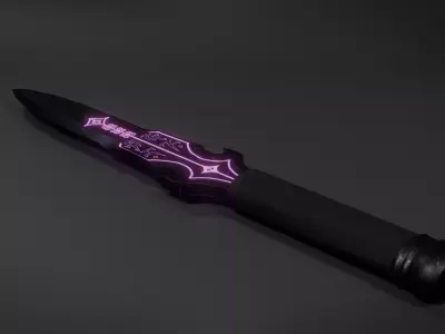Fantasy Dagger - Game Ready PBR Low Poly Model Low-poly 3D model