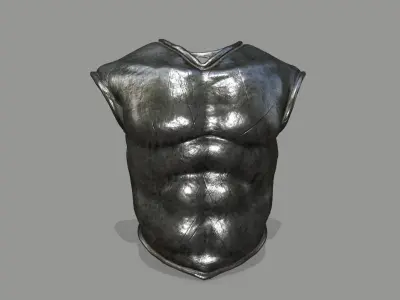 armor golden chest 3D Model Pack