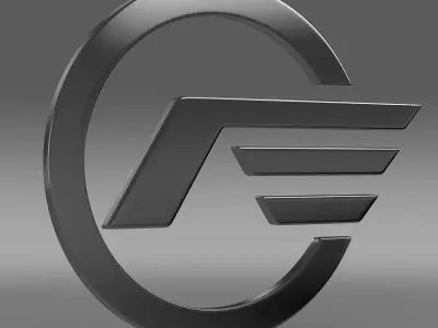 Astra logo 3D model