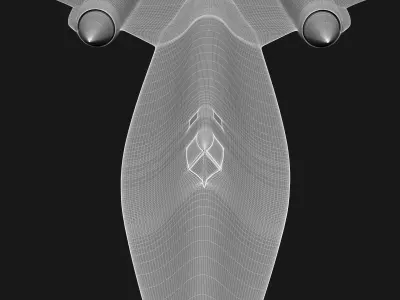 Lockheed SR-71 Blackbird 3D model purchase