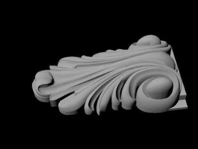 pilaster decorative corbel 3D model get