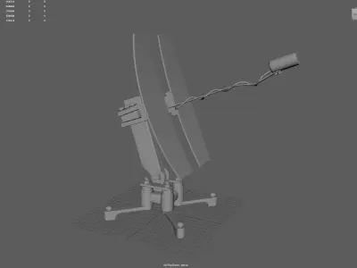Sci-Fi Antenna 3D model buy