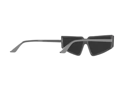 Black Square Sunglasses 3D model