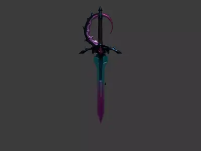 Rainbow Sword 3D model