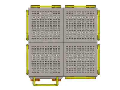 Ladder Platform Low-poly 3D model