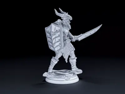 Dragon born warrior V4 3D print model