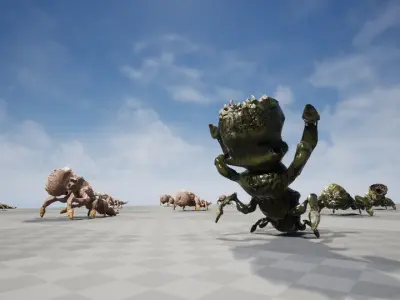 Monster7 Dog Mutant Low-poly 3D model