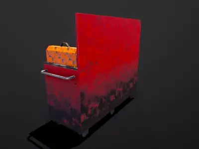 Old Workbench - Game Ready Low-poly 3D model