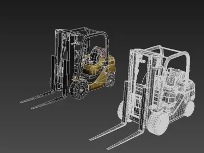 Forklifts VPFG15 Low-poly 3D model