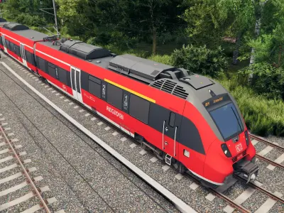 German Train - Talent 2 DB Regio Low-poly 3D model