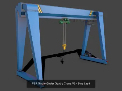 PBR Single Girder Gantry Crane V2 - Multi color Pack