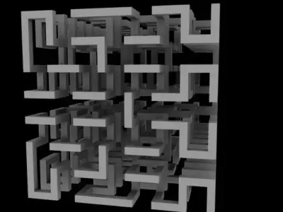 Complex Maze 3D model