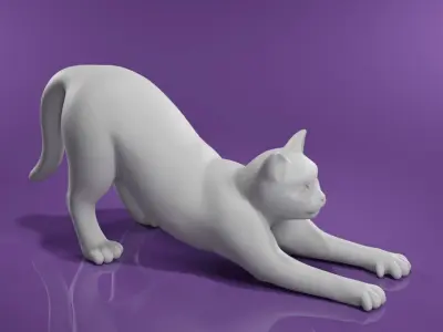 Cat for 3d print Free 3D print model