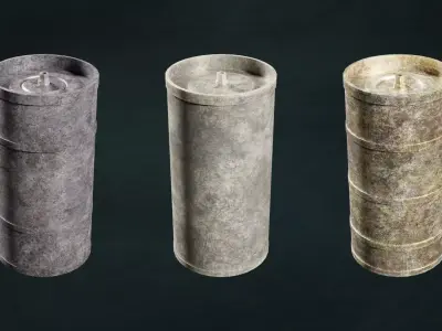 Tank Cylinders Bombonas Series Content Flux Tools G1 N1-3  3D model