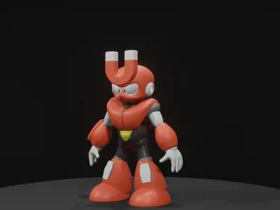 Magnetman bunny robot 3D model