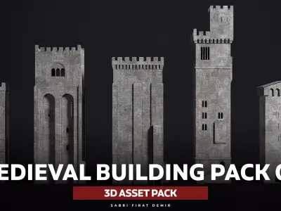 Medieval Building Pack Vol 03 Low-poly 3D model