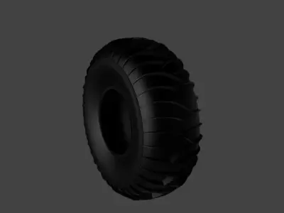 System3 Off-Road Sand Tire - High Detail 3D Model 3D model