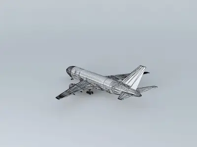 F.B.I. Boeing 767 200 Free 3D model
