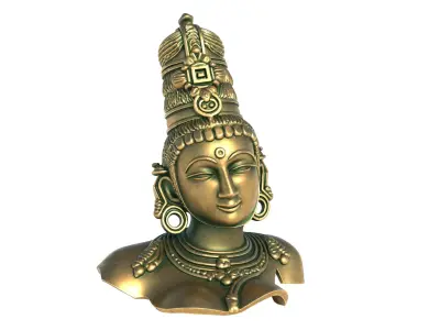 parvati bust Low-poly 3D model